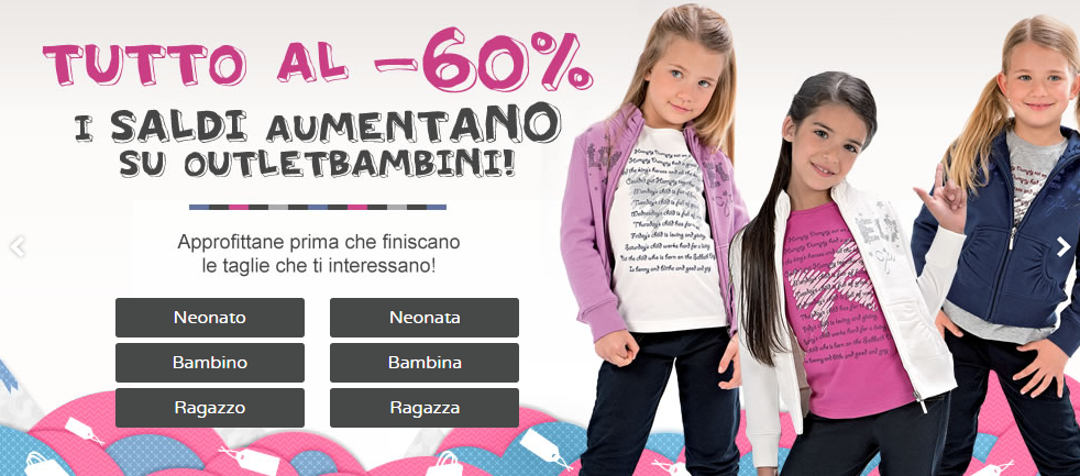 Outlet outlet neonati online