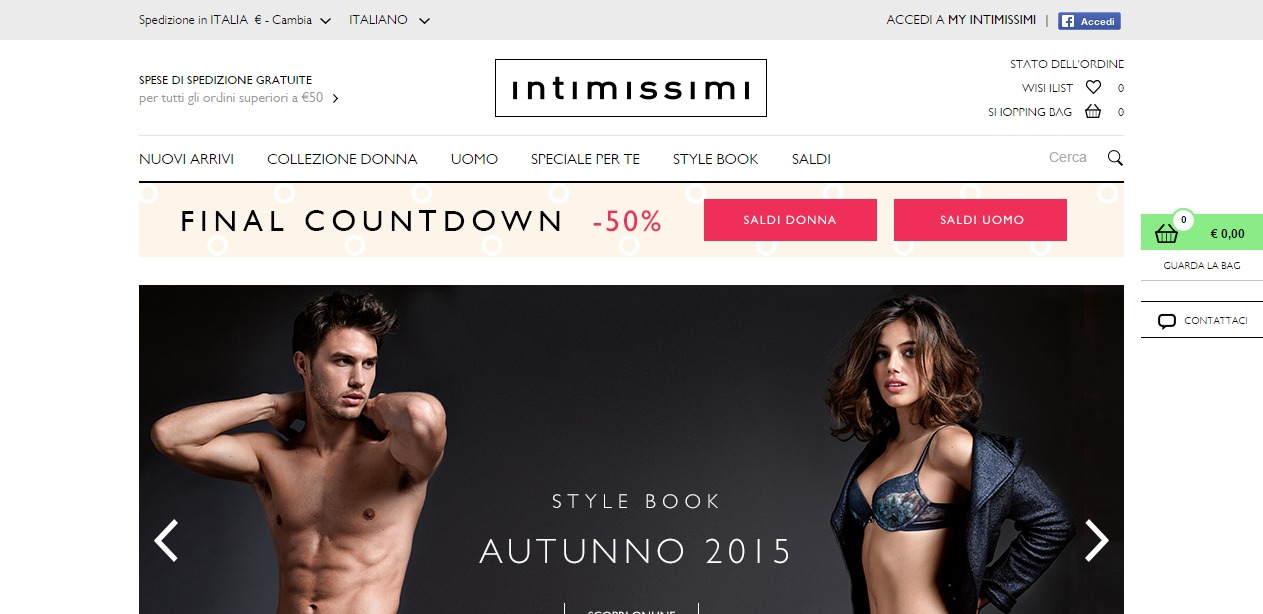 Intimissimi uomo e donna