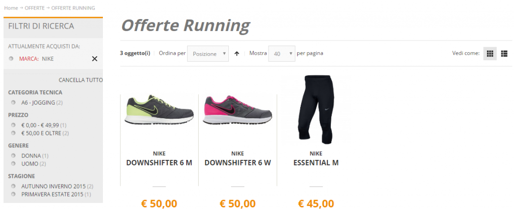 abbigliamento sportivo offerte