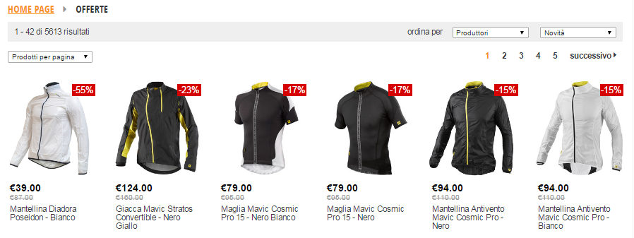 abbigliamento ciclismo saldi