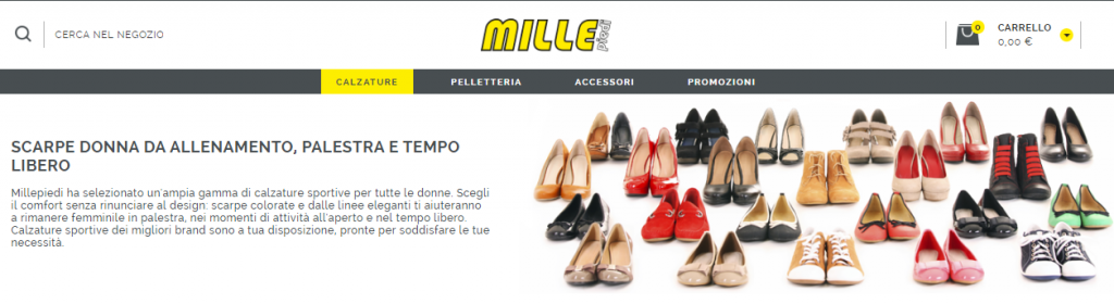 millepiedi calzature