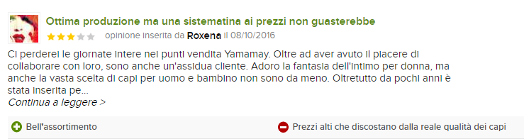 yamamay opinioni