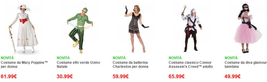 costumi carnevale online