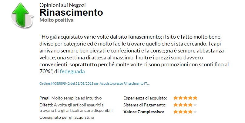 rinascimento recensioni